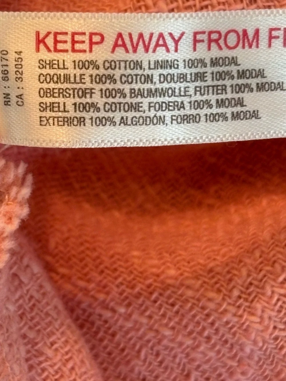 Free People Peach Button Front Midi Dress Tie Sleeve Size L NWT - Picture 6 of 9